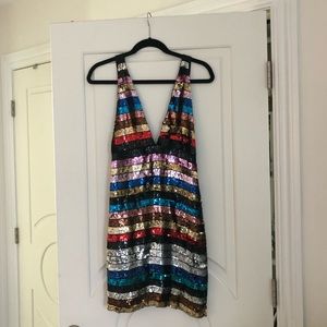 NWT Free People Ruby Sequin Mini Tank Dress